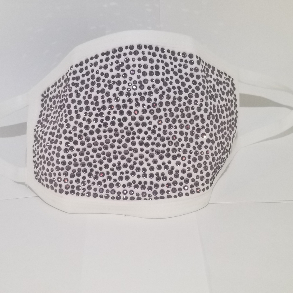 Purple Rhinestone Face Cover